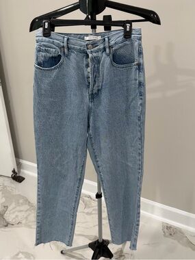 PacSun Light Blue High-Rise Button-Fly Jeans